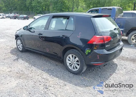 2017 Volkswagen Golf Tsi S 4-Door/Tsi Wolfsburg Edition 4-Door z USA, uszkodzony, nr VIN 3VW117AU2HM071637